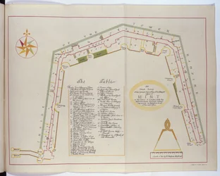 Plan de la Monnaie royale dans la Tour, 1701